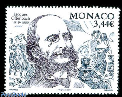 Monaco 2019 Jacques Offenbach 1v, Mint NH, Performance Art - Music - Art - Composers - Ongebruikt