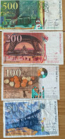 500 Francs /200francs /100francs /50 Francs Pierre Et Marie Curie - 500 F 1994-2000 ''Pierre En Marie Curie''