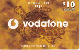 TARJETA DE FIJI DE $10 DE VODAFONE DE UNA TORTUGA (TURTLE) - Fiji