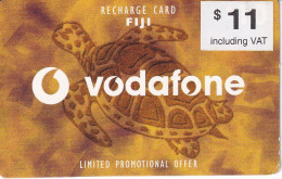 TARJETA DE FIJI DE $11 DE VODAFONE DE UNA TORTUGA (TURTLE) - Fidschi