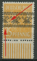 Bizone 1948 Bandaufdruck Mit Aufdruckfehler 45 I W UR AF PIII Postfrisch - Nuevos