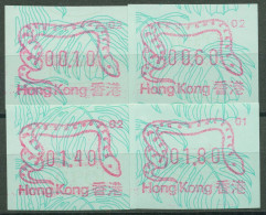 Hongkong 1989 Jahr Der Schlange Satz 0,10/0,60/1,40/1,80 ATM 4c S1.2 Postfrisch - Distributori