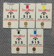 Sandia Imaging System(SIS) Media Access Chip Card, Five Printed Color,by Solaic - Cartes à Puce