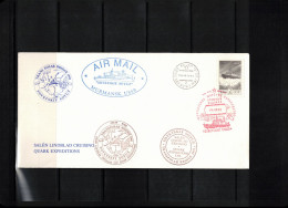 Russia USSR 1991 Atomic Icebreaker Sovetskiy Soyuz - The Trans Polar Bridge 1991 Interesting Cover - Navires & Brise-glace