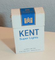 KENT Super Light Cigarette Box Edit Free Shop Yugoslavia - Etuis à Cigarettes Vides