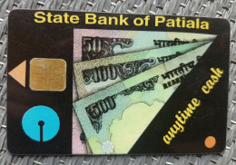 State Bank Of Patiala Cash Chip Card,Specimen - Indien