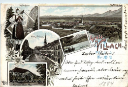 Gruss Aus Villach - Litho 1894 - Villach