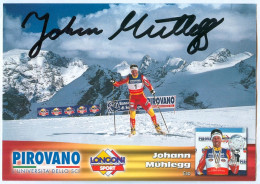 Autogramm AK Langläufer Johann Mühlegg Marktoberdorf Im Ostallgäu Grainau Olympia FEDI Schi Cross-country Skiing DSV - Authographs