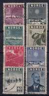 NORWAY 1943 - Canceled - Mi 276-283 - Complete Set! - Used Stamps