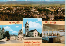 73940586 Helmbrechts_Oberfranken Panorama Ortsmotive Kirche Hallenbad - Helmbrechts