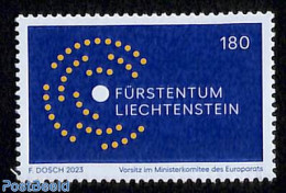 Liechtenstein 2023 European Council 1v, Mint NH, History - Europa Hang-on Issues - Ungebraucht