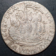 Netherlands 6 Stuiver Scheepjesschelling Zeeland Zeelandia 1793 Silver VG - Monete Provinciali
