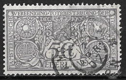 1906 Tuberculose Zegels 5 + 5 Grijs NVPH 86 Echt Gelopen 17 APR 07 - Used Stamps