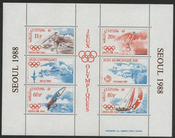 WALLIS Et FUTUNA Bloc Feuillet N° 3 Neuf ** (MNH) "Jeux Olympiques SEOUL 1988". Qualité TB - Blocs-feuillets