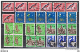 SUD  AFRICA:  1962  DEFINITIVA  -  LOTTO  27  VAL. RIPETUTI  US. -  YV/TELL. 267//271 - Used Stamps