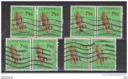 SUD  AFRICA:  1961  MAIS  -  7 1/2 C. VERDE  CHIARO  E  BRUNO  4  COPPIE  US. -  YV/TELL. 255 - Used Stamps