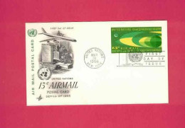 Carte Entier Postal De 13 C Par Avion De 1968 - Covers & Documents