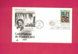 Carte Entier Postal à 8 C  De 1975 - FDC - David Livingstone - Storia Postale