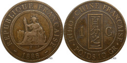 Indochine - Colonie Française - 1 Centime 1888 A - TTB/XF40 - Mon5441 - Französisch-Indochina