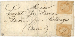 Etoile 39 / N° 28 (2 Ex Def) Càd PARIS / R. DES ÉCLUSES ST MARTIN (rare) 28 SEPT. 70 Sur Lettre Avec Bon Texte Pour Coll - War 1870