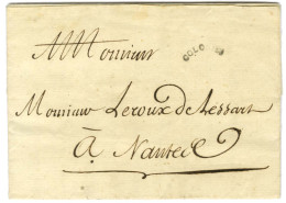 Lettre Avec Texte Daté De Saint Marc Le 1er Septembre 1790 Pour Nantes. Au Recto, Marque Postale D'entrée Noire Cintrée  - Entry Postmarks