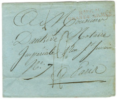 Bau Gal / GRANDE ARMEE Rouge Sur Enveloppe Sans Texte Daté Pour Paris. Au Verso, Càd D'arrivée 19 SEPT. 1812. - TB / SUP - Bolli Militari (ante 1900)