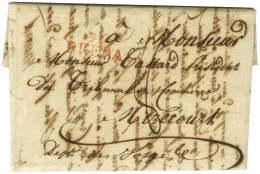 93 / BREDA Rouge Sur Lettre D'un Soldat Avec Très Bon Texte Mentionnant Napoléon Daté De Breda Le 12 Mai 1813 Adressée à - Bolli Militari (ante 1900)