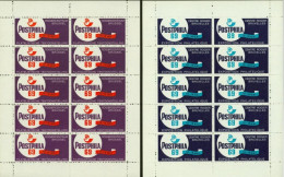 Belgique 1969 - Vignette EXPO 69 "POSTPHILA". Petites Feuilles De 10.(Français + Neerlandais) ... (EB) AR-02346 - Ungebraucht