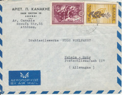 Greece Air Mail Cover Sent To Germany 1961 - Brieven En Documenten