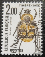 France Timbre  Taxe  107  Insectes Coléoptères  2f  Trichius Gallicus - 1960-.... Usados