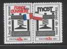 POLAND SOLIDARITY SOLIDARNOSC (POCZTA POLSKA) JOINT FRENCH ISSUE FREEDOM FOR THE PRESS PAIR (SOLID0381/0231) France - Solidarnosc Labels