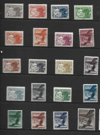 AUTRICHE N° PA 12/31 AVIATEURS ET GRUES TYPOGRAPHIES OU GRAVES NEUF AVEC CHARNIERE PROPRES - Unused Stamps