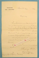 ● L.A.S 1894 Louis SONNERY-MARTIN Député Né à Tarare - Chambre Des Députés - Gonnet Filateur à Ranchal - Rare Lettre - Politiques & Militaires