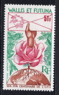 Wallis & Futuna Serie 1v 1974 100th Ann Of Universal Postal Union UPU Flower Planet MNH - Nuovi