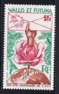 Wallis & Futuna Serie 1v 1974 100th Ann Of Universal Postal Union UPU Flower Planet MNH - Neufs