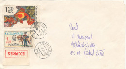 Czechoslovakia Express Cover With More TOPIC Stamps Praha 4-10-1978 - Covers & Documents