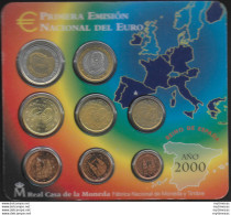 2000 Spagna Divisionale 8 Monete FDC - Spanien