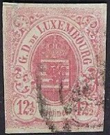 Luxembourg - Luxemburg - Timbres -  1859    12,5c.    Geprüft : FSPL    Michel 7   VC. 200,- - 1859-1880 Wappen & Heraldik