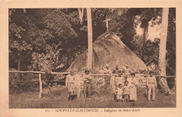 NOUVELLE CALEDONIE - Indigènes De Saint Louis - Animé - Carte Postale Ancienne - Neukaledonien