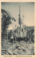 NOUVELLE CALEDONIE - Préparation D'une Fête De Famille - Animé - Carte Postale Ancienne - Nueva Caledonia