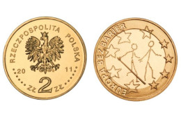 Poland 2 Zlotys, 2011 Society Of The Blind 100 Y795 - Pologne