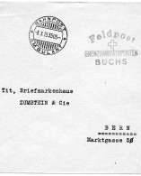 SUISSE.1923.  FELDPOST."GRENZSANITATSPOSTEN/BUCHS. FRANCHISE MILITAIRE.AMBULANT.3505. - Poststempel
