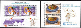 KOREA SOUTH 1988 Sport: Summer Olympic Games, Seoul. Torch Stadium. 2 Souvenir Sheets, MNH - Zomer 1988: Seoel