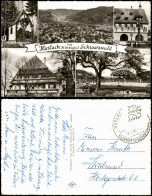 Ansichtskarte Haslach Im Kinzigtal Stadt, Rathaus, Schwimmbad 1962 - Haslach
