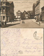 Wetter (Ruhr) Rathausstraße Mit Sparkasse, Litfaßsäule, Personen 1920 - Wetter