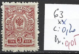 RUSSIE 63 ** Côte 0.20 € - Unused Stamps