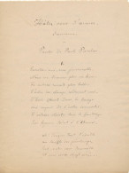 Paul PARELON Manuscrit Autographe Signé Parolier Hâtez-vous D’aimer - Chanteurs & Musiciens