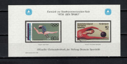 Germany 1984 Olympic Games Los Angeles, Gymnastics Vignette MNH - Sommer 1984: Los Angeles