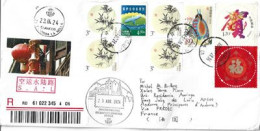 2024. Registered Philatelic Letter From China To Andorra (Principality) With Illustrated Arrival Postmarks - Brieven En Documenten