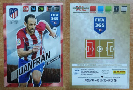 AC - 91 JUANFRAN  ATLETICO DE MADRID  PANINI FIFA 365 2018 ADRENALYN TRADING CARD - Trading Cards